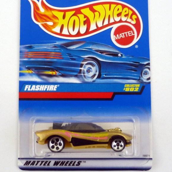 Hot Wheels Flashfire #802 Gold Die-Cast Car 1998 - Picture 1 of 1